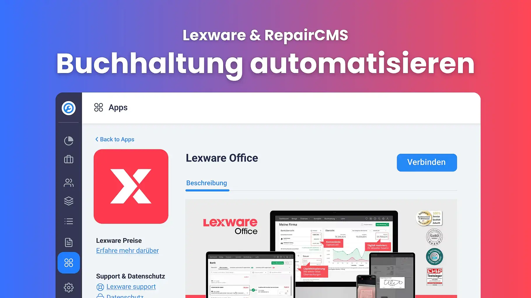 RepairCMS screenshot