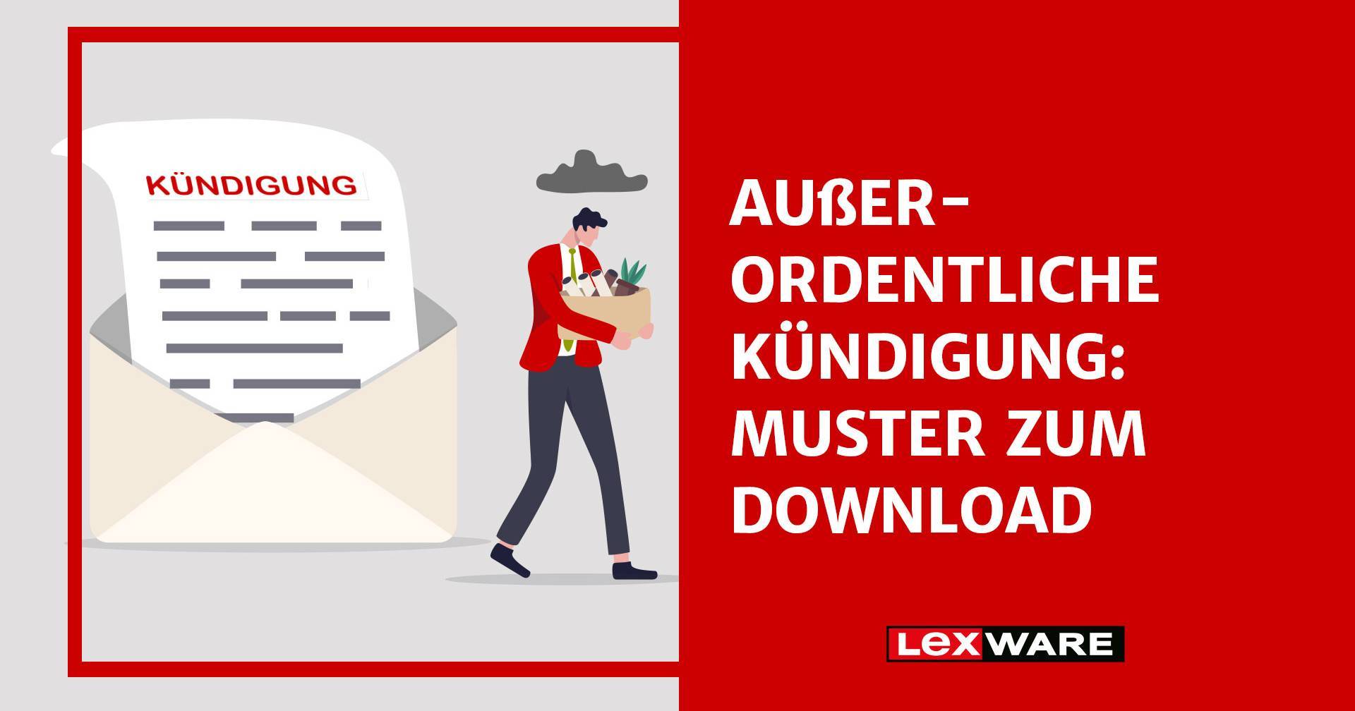 Außerordentliche Kündigung: Muster downloaden | Lexware