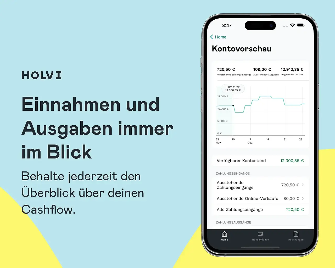 Holvi Geschäftskonto screenshot