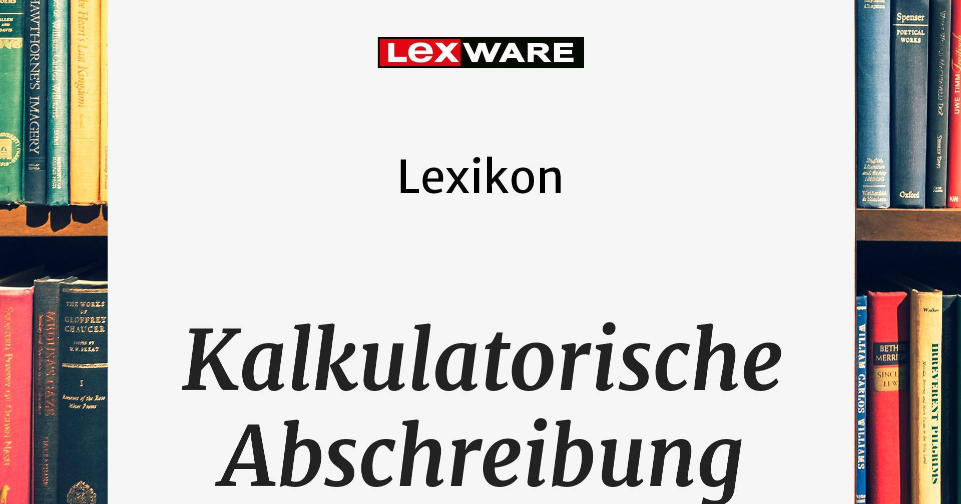 Kalkulatorische Abschreibung Alles zum Thema Lexware
