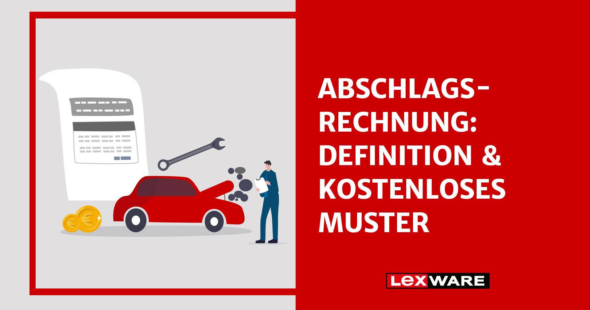 Abschlagsrechnung: kostenloses Muster