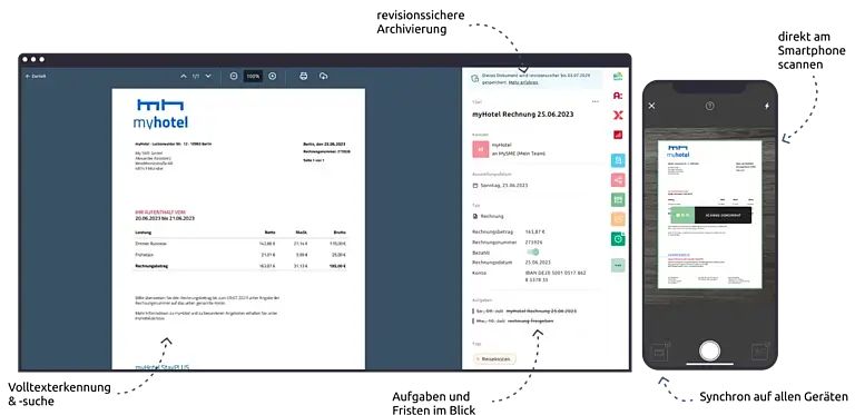 Screenshot partner fileee 001 lexoffice rechnungsprogramm buchhaltungssoftware