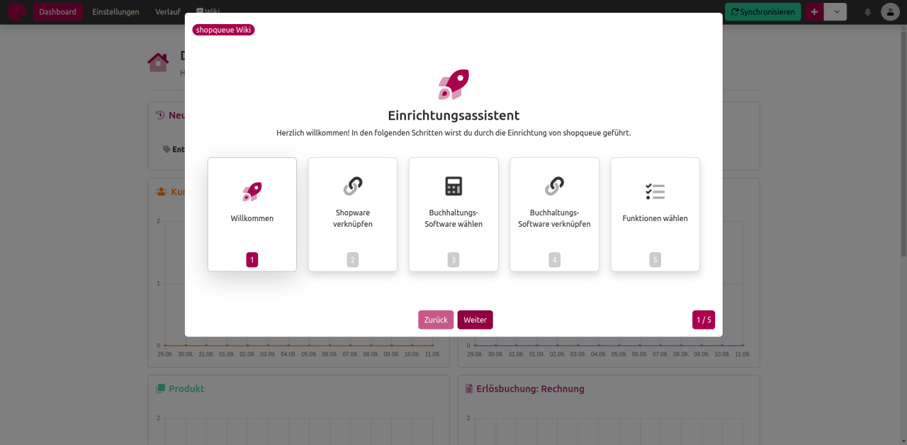 Shopware von shopqueue screenshot