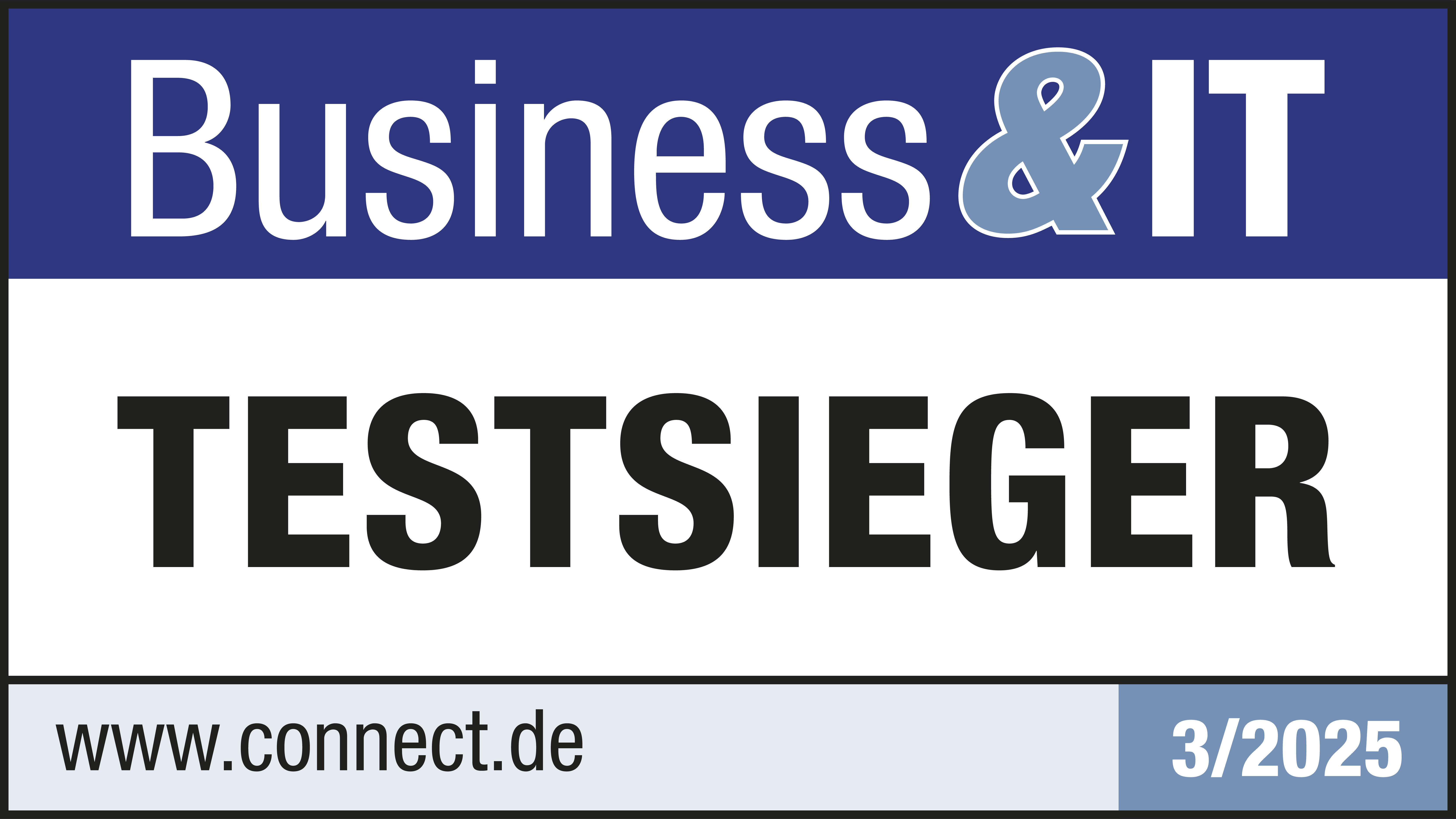 Lexware Office ist Testsieger 2025 bei Business IT