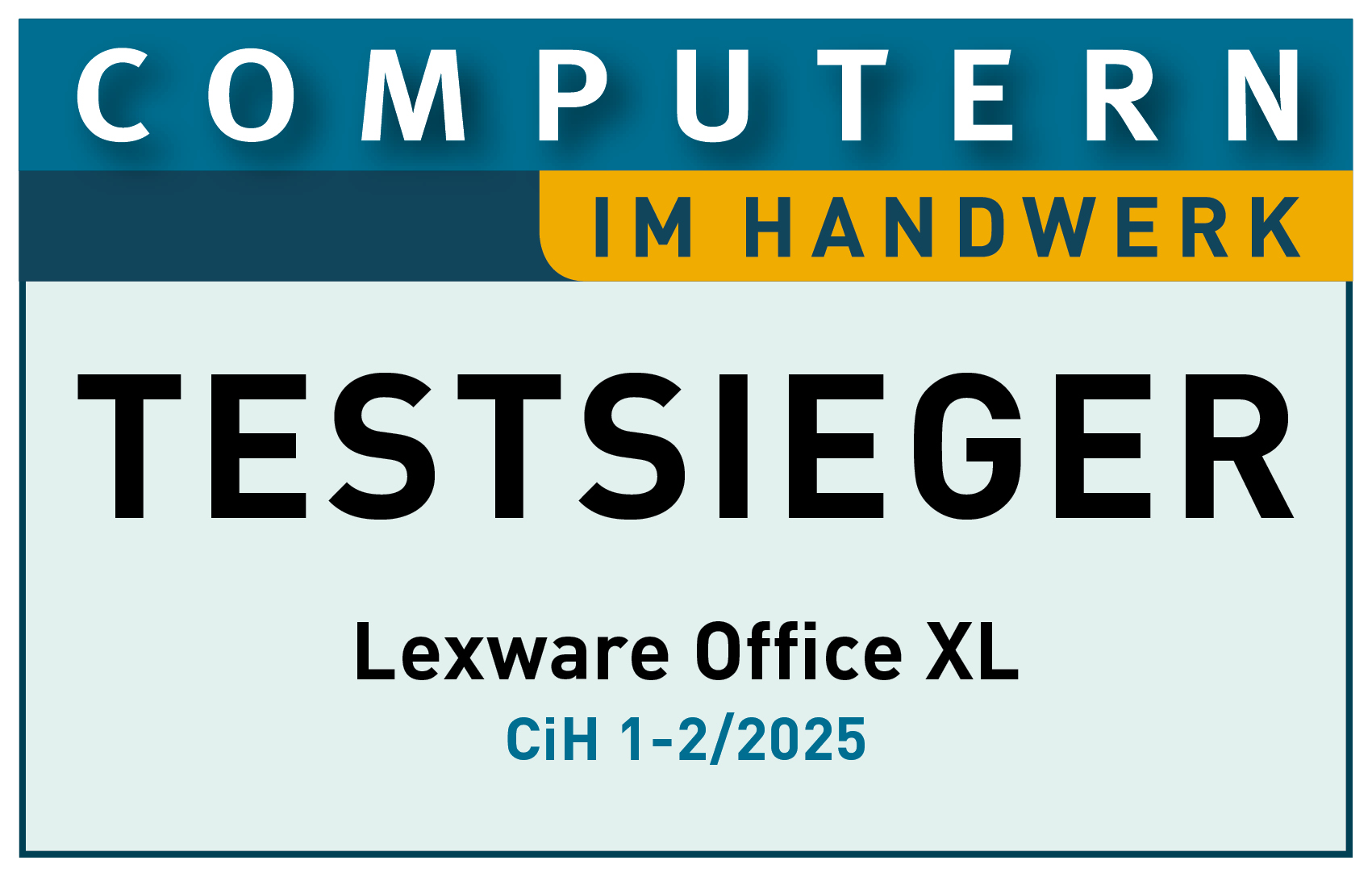 Lexware Office ist Testsieger 2025 bei Computern im Handwerk
