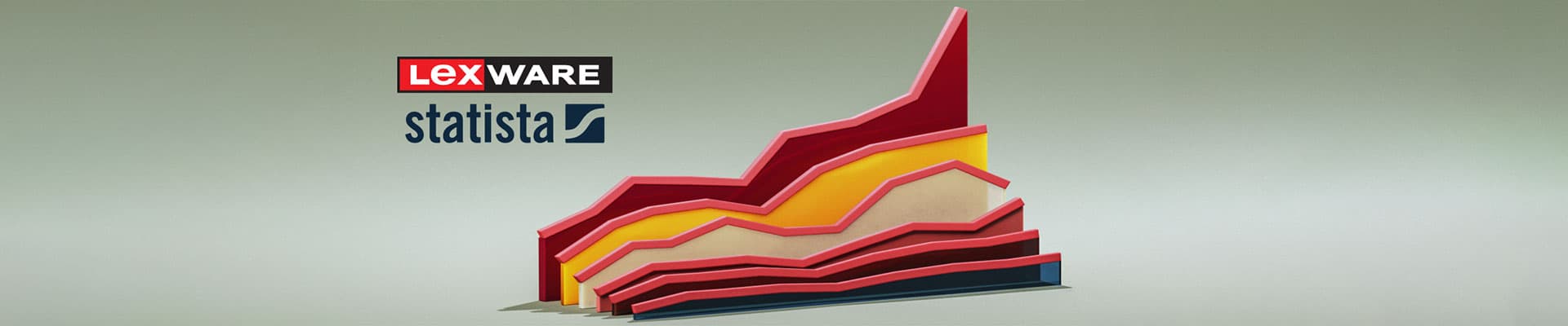 Lexware und statista Logo mit Abbildung eines Diagramms