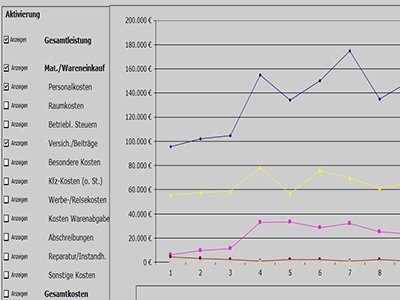 Übersicht aller Kosten