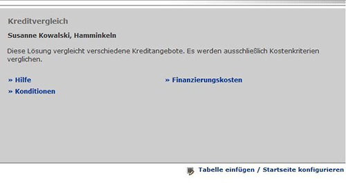 Startseite Kreditvergleich-Rechner