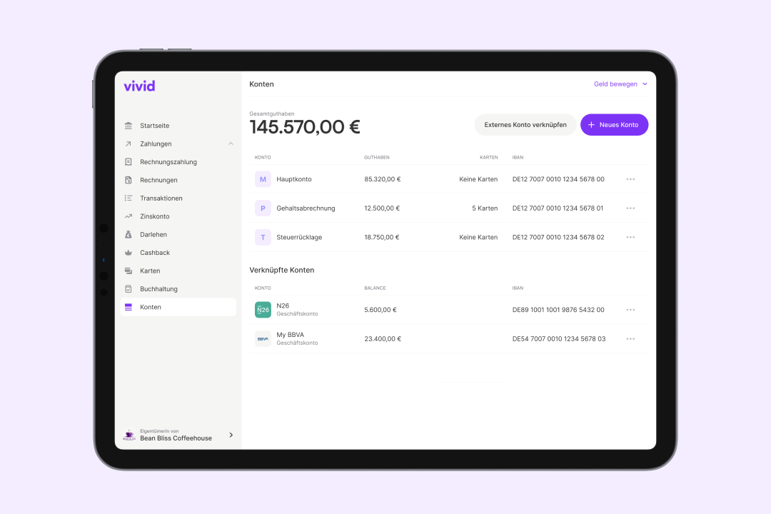 Vivid Business screenshot